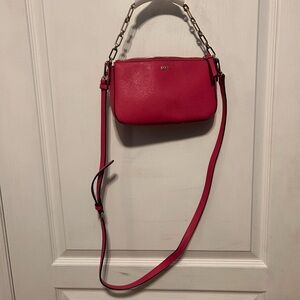 DKNY Pink Crossbody Bag with Chain Strap
